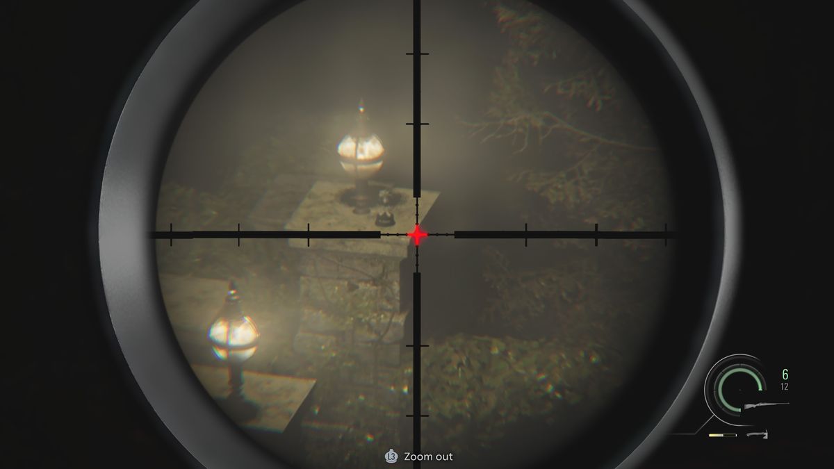 Resident Evil Requiem Mr. Raccoon just below the far light