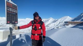 Verbier ski patrol giving avalanche training