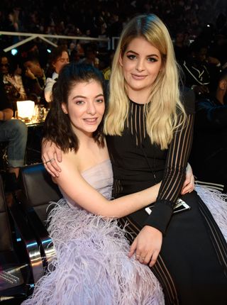 Lorde and India Yelich-O'Connor during the 2017 MTV Video Music Awards at The Forum on August 27, 2017 in Inglewood, California.