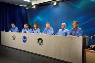 Discovery Shuttle Astronauts Ready for STS-121 Mission