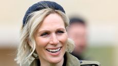 Zara Tindall attends day 2 of the April Meeting at Cheltenham Racecourse on April 18, 2024