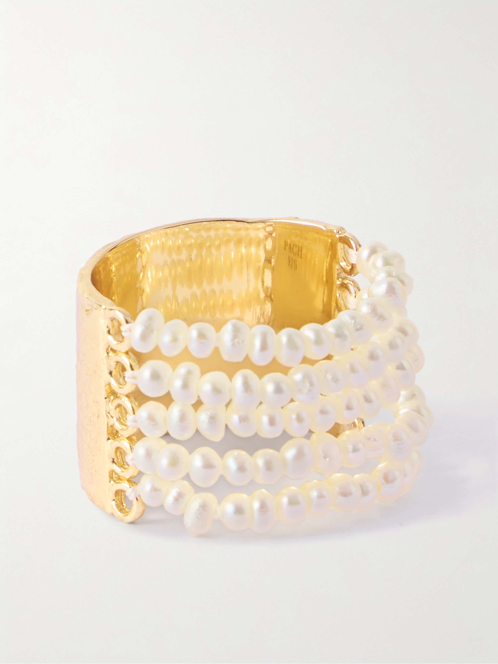 Prado Gold-Plated Pearl Ring