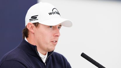 Matt Fitzpatrick talks to the media ahead of the Alfred Dunhill Links Championship