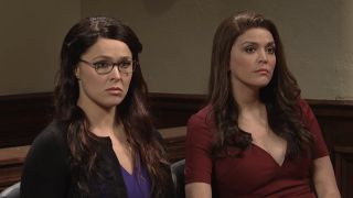 Ronda Rousey and Cecily Strong on SNL