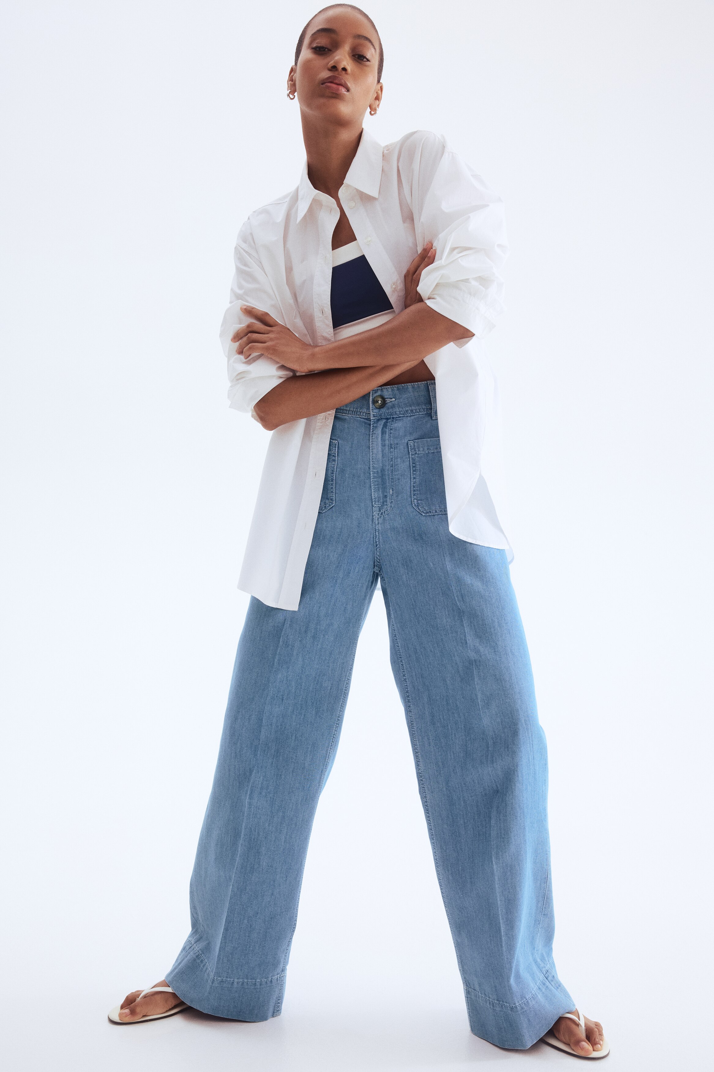 Wide High Jeans