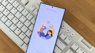 Microsoft Teams on Android on keyboard