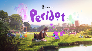 key artwork showing humans interacting with AR pets in Niantic's new mobile game Peridot 