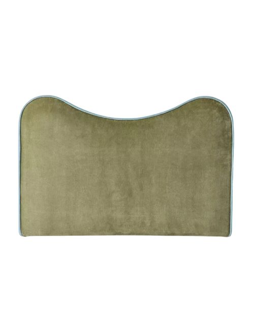 Jane Piped Velvet Upholstered Floating Headboard