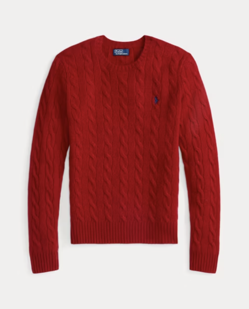Polo Ralph Lauren, Cable Knit Wool Cashmere Sweater