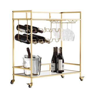 Mercer41 Diajah Metal Bar Cart & Reviews | Wayfair