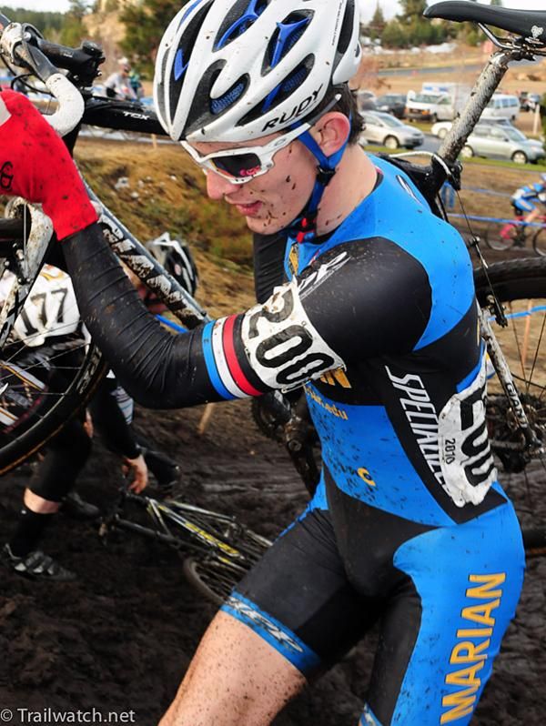 Adam Leibovitz (Marian University) finished 15th in the Division 1 collegiate championship.