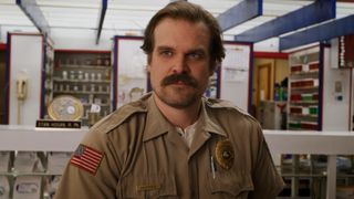 David Harbour as Chief Hopper in Stranger Things.