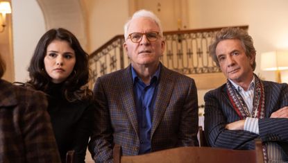 The group begins researching the victim. Meanwhile, Mabel’s secretive past starts to be unraveled. Mabel (Selena Gomez), Oliver (Martin Short), and Charles (Steve Martin), shown. Where to watch Only Murders in the Building
