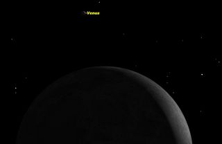 Venus and the Moon, July 2015