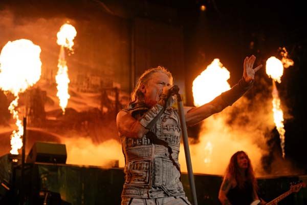 Iron Maiden onstage in San Diego