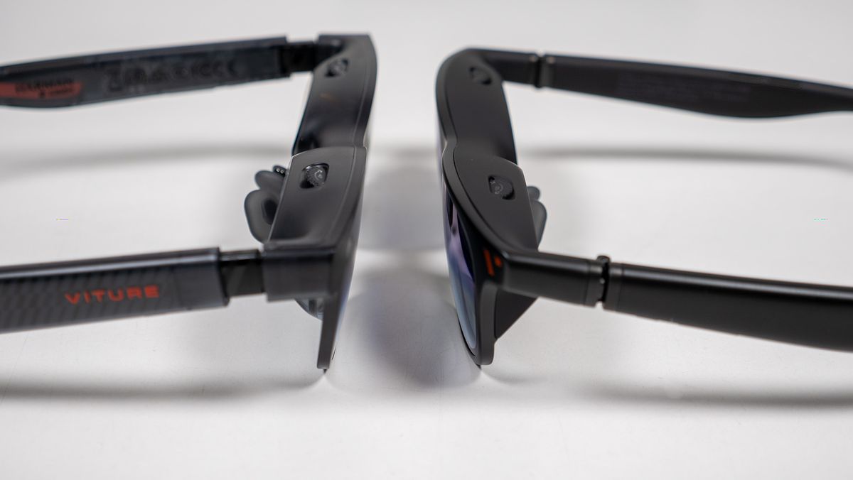 Comparing Viture Luma Pro (left) with Viture Pro (right)