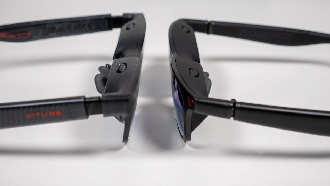 Comparing Viture Luma Pro (left) with Viture Pro (right)