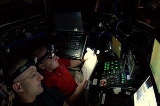 Teamwork in the Cupola During Dragon Approach