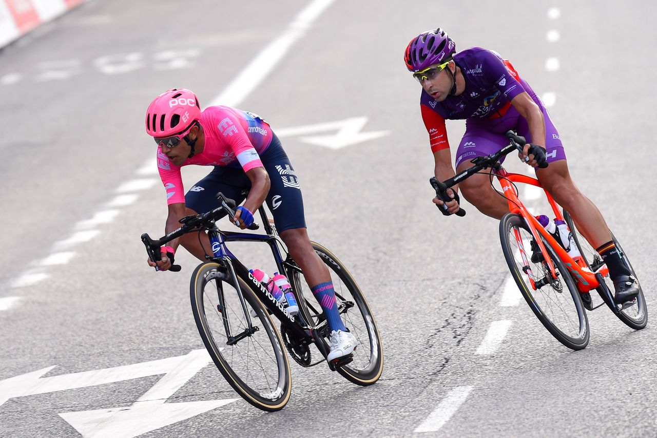 Dani Martinez and Diego Rubio in the breakaway