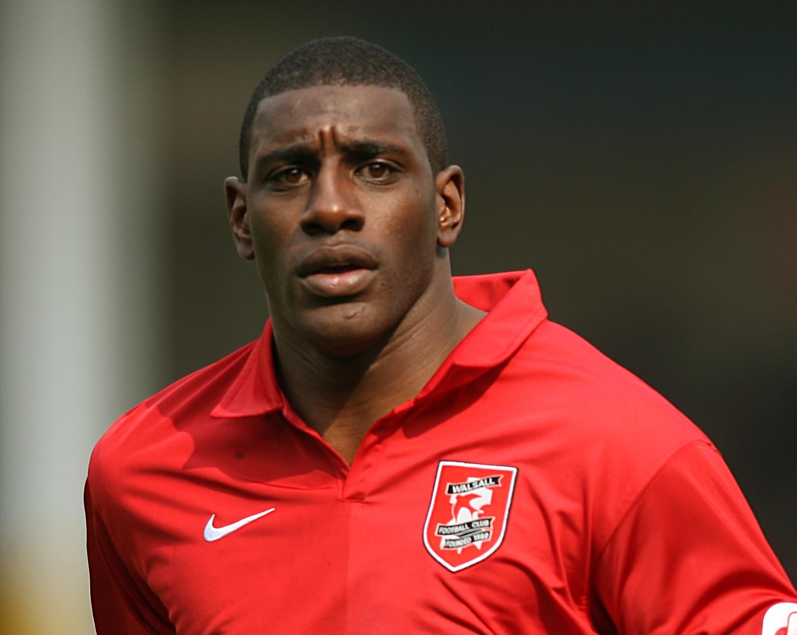 Trevor Benjamin playing for Walsall in 2007