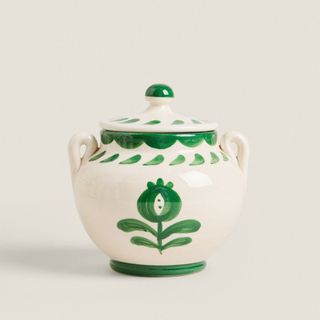 Ceramic Sugar Bowl With Lid