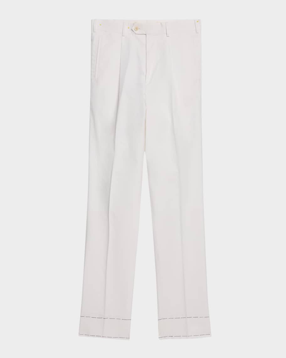 Men&#039;s Single-Pleated Chino Pants