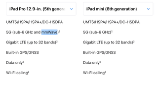 iPad mini 6 5G vs iPad Pro 5G