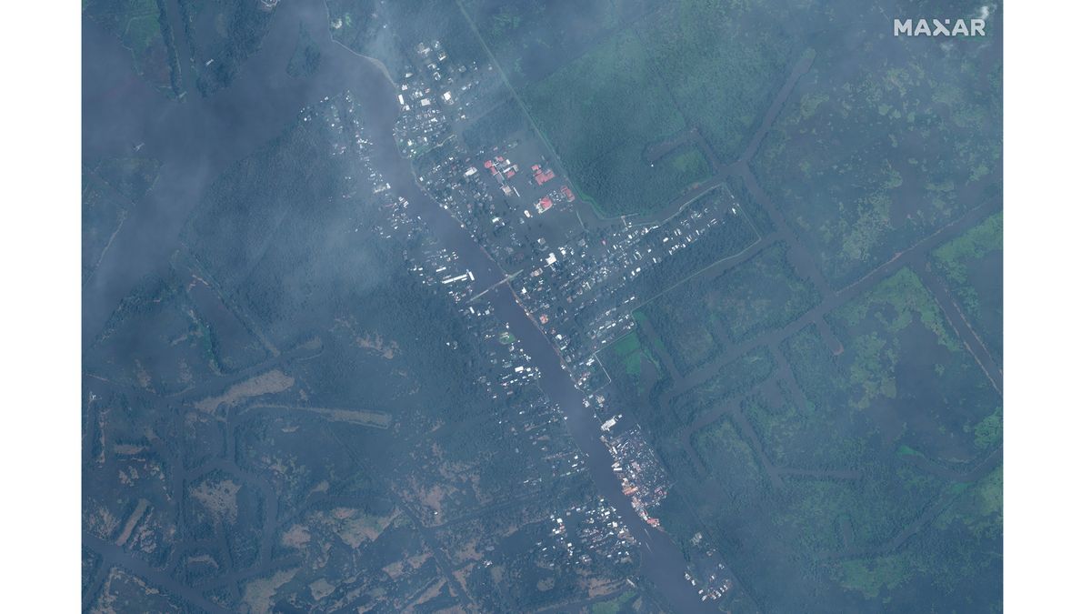 Jean Lafitte, Louisiana, as it looked on Aug. 31, 2021.