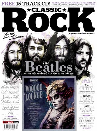 The cover of Classic Rock issue 202 featuring The Beatles