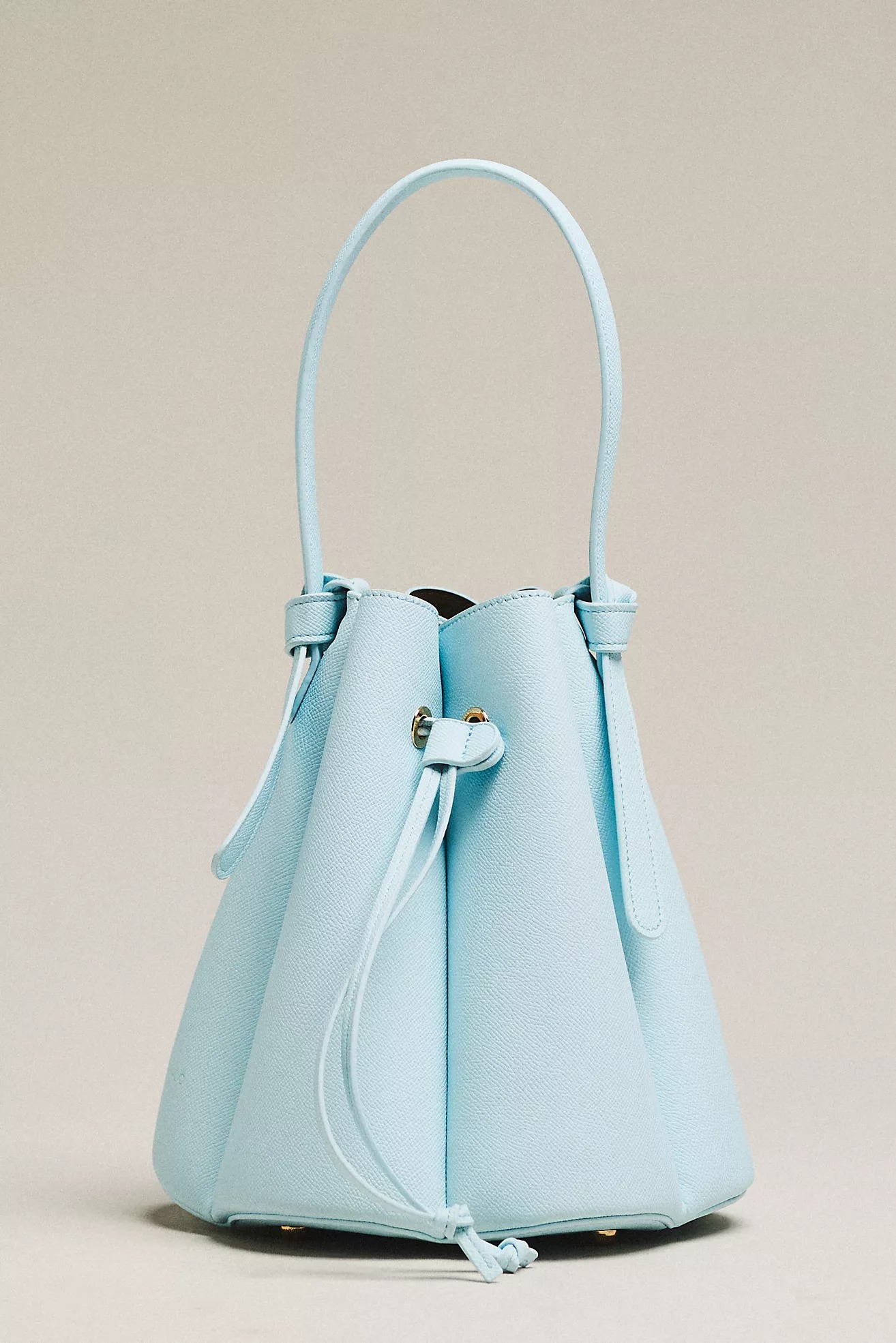 Laguna Cinched Vegan Leather Bucket Bag