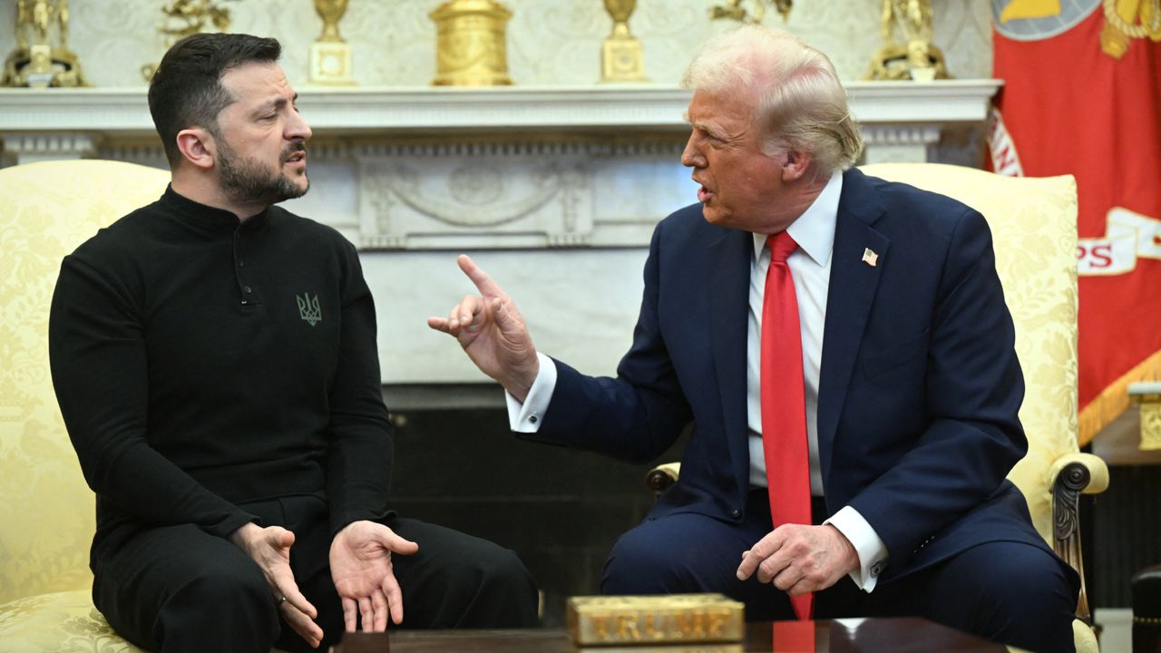 President Donald Trump harangues Ukraine&#039;s Volodymyr Zelenskyy