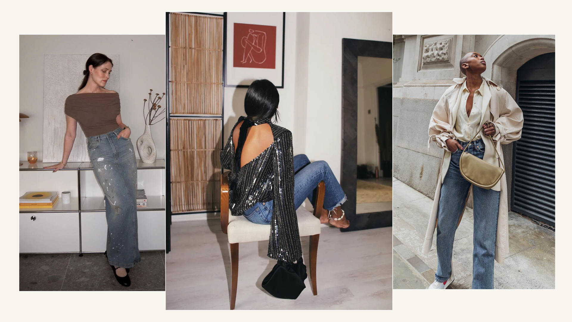 Party tops with jeans