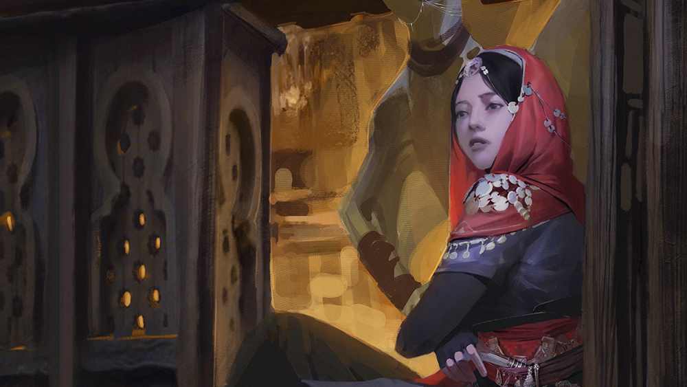 Fantasy art character designs