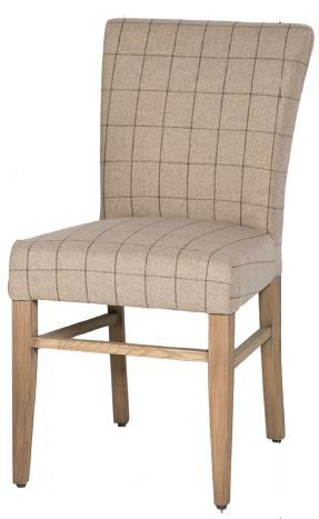 Miller upholstered dining chair in ‘Ewan’