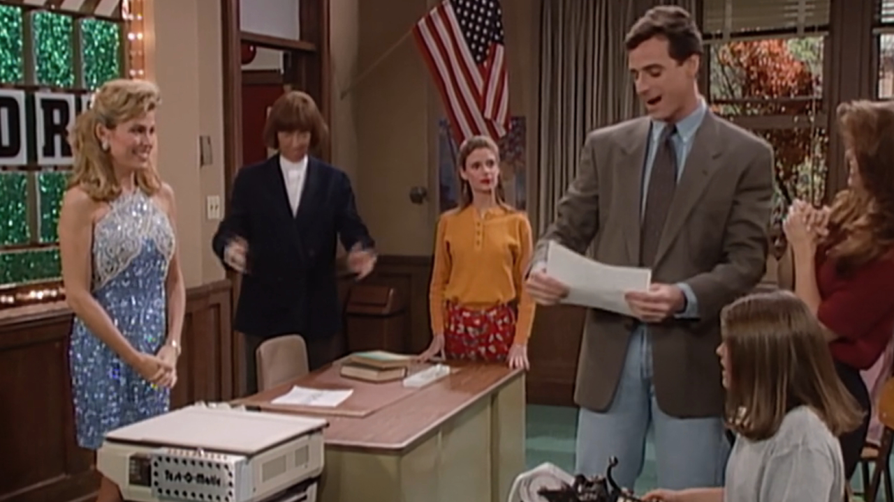 Scene from a crazy dream sequence in Full House