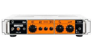 An Orange OB1-300 bass amp head