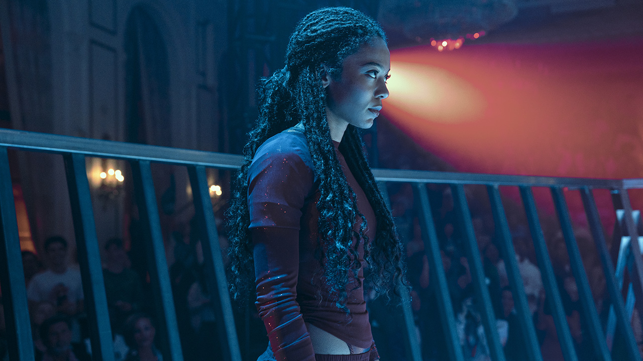 Marie Moreau standing in an arena preparing to fight in Gen V season 2