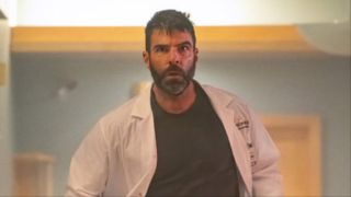Zachary Quinto as Wolf in Brilliant Minds' Season 2 premiere flash forward