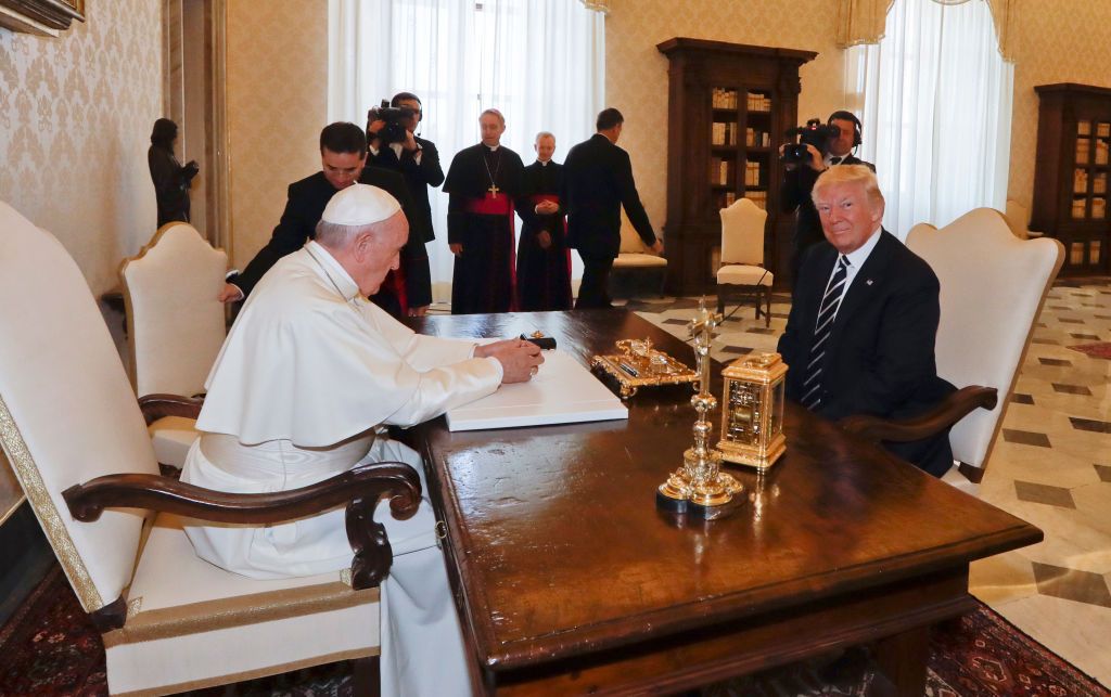 Pope Francis and President Trump meet at the Vatican