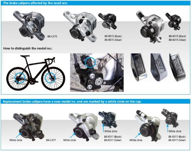 Check Shimano's recall notice if you think you might have a set of affected disc brakes.