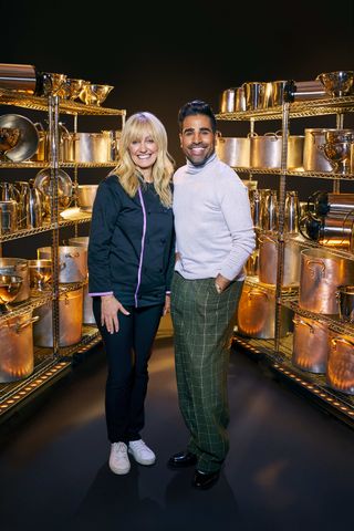 Dr Ranj and Clodagh McKenna on Cooking With The Stars 2022.