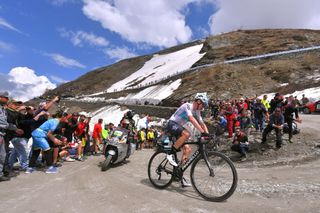 Giro d'Italia 2018: Chris Froome en route to his race-winning triumph in Bardonecchia