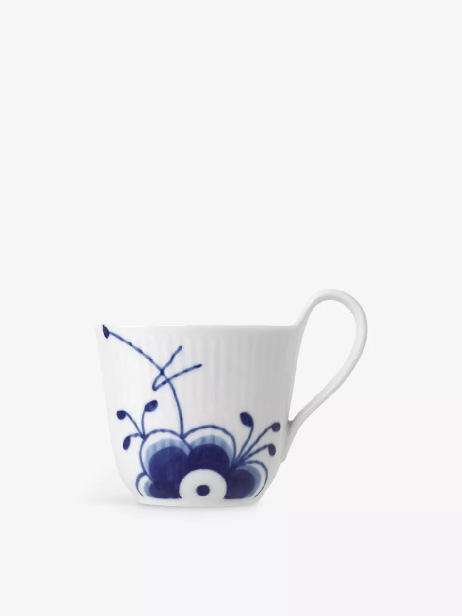 Blue Fluted Mega High-Handle Porcelain Mug 11.5cm