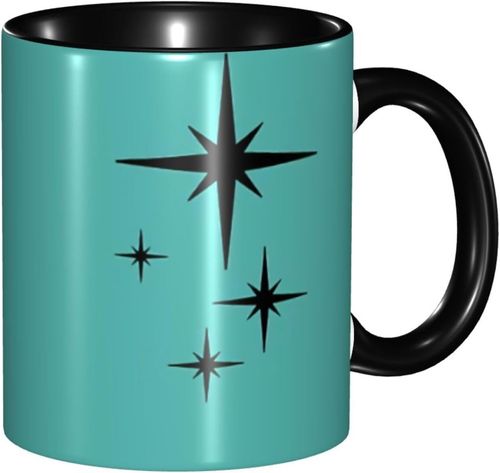 1950s Atomic Age Ceramic Coffee Mug