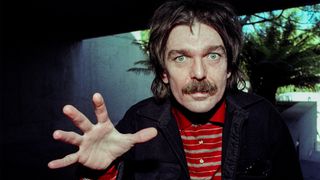 Captain Beefheart posing backstage at The Oakland Coliseum in 1976 in Oakland, California.