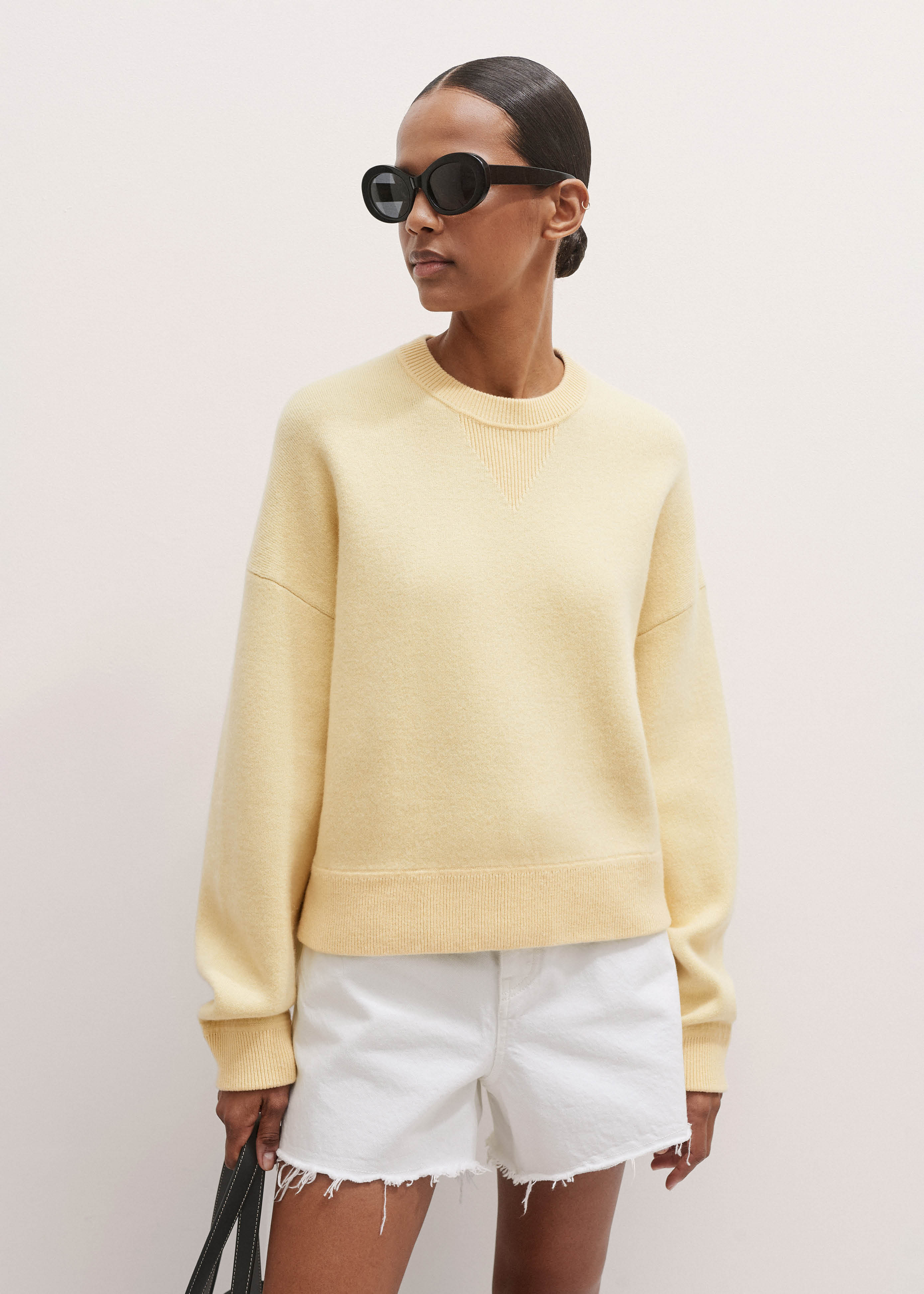 Reversible Cotton Merino Cashmere Sweatshirt