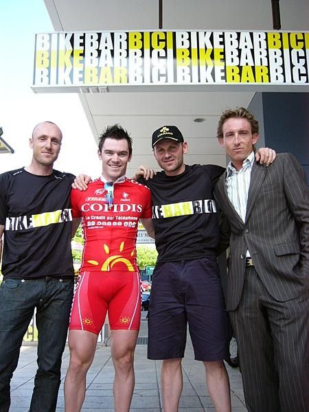 BarBici owner Liam Kelly with European based professionals,
