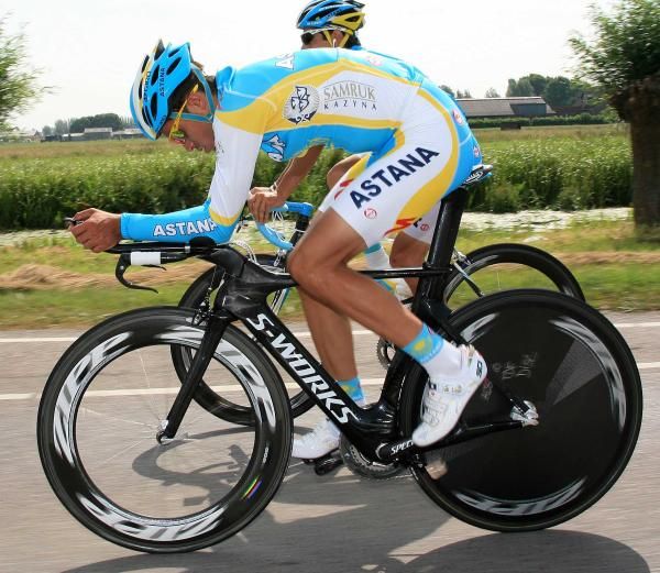 Contador will be debuting a new time trial bike on Saturday.