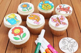 Colour in cupcakes