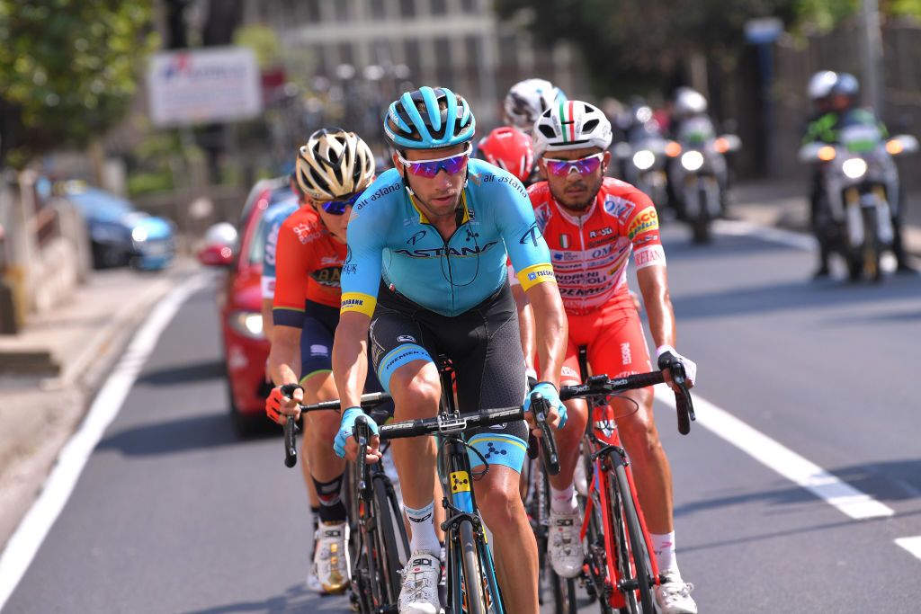 Davide Villella (Astana) leads the escape